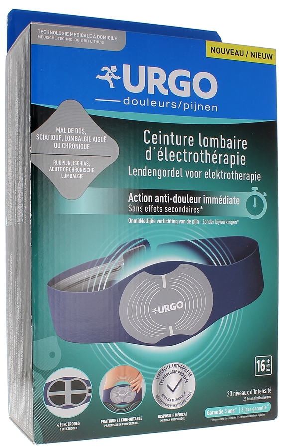 Ceinture lombaire d'électrothérapie Urgo - une ceinture