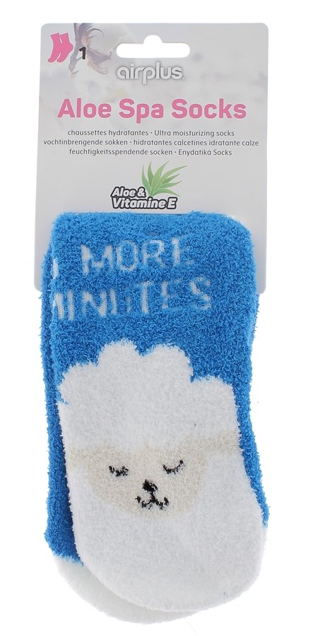 Chaussettes hydratantes aloe spa socks moutons Airplus - une paire
