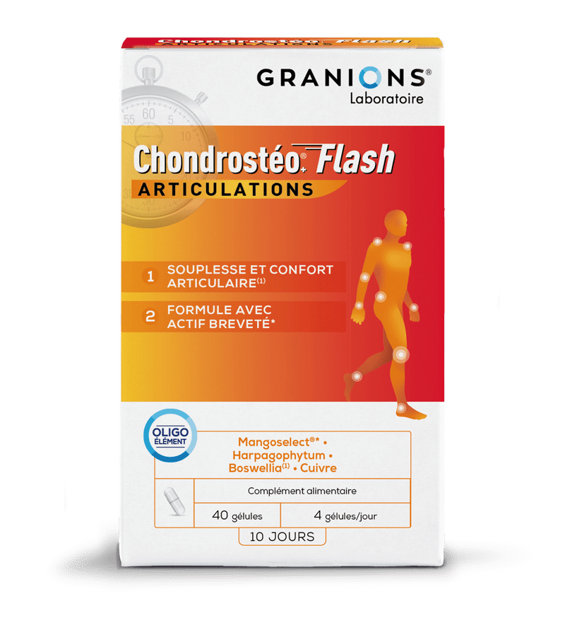 Chondrosteo flash articulations Granions - boîte de 40 gélules