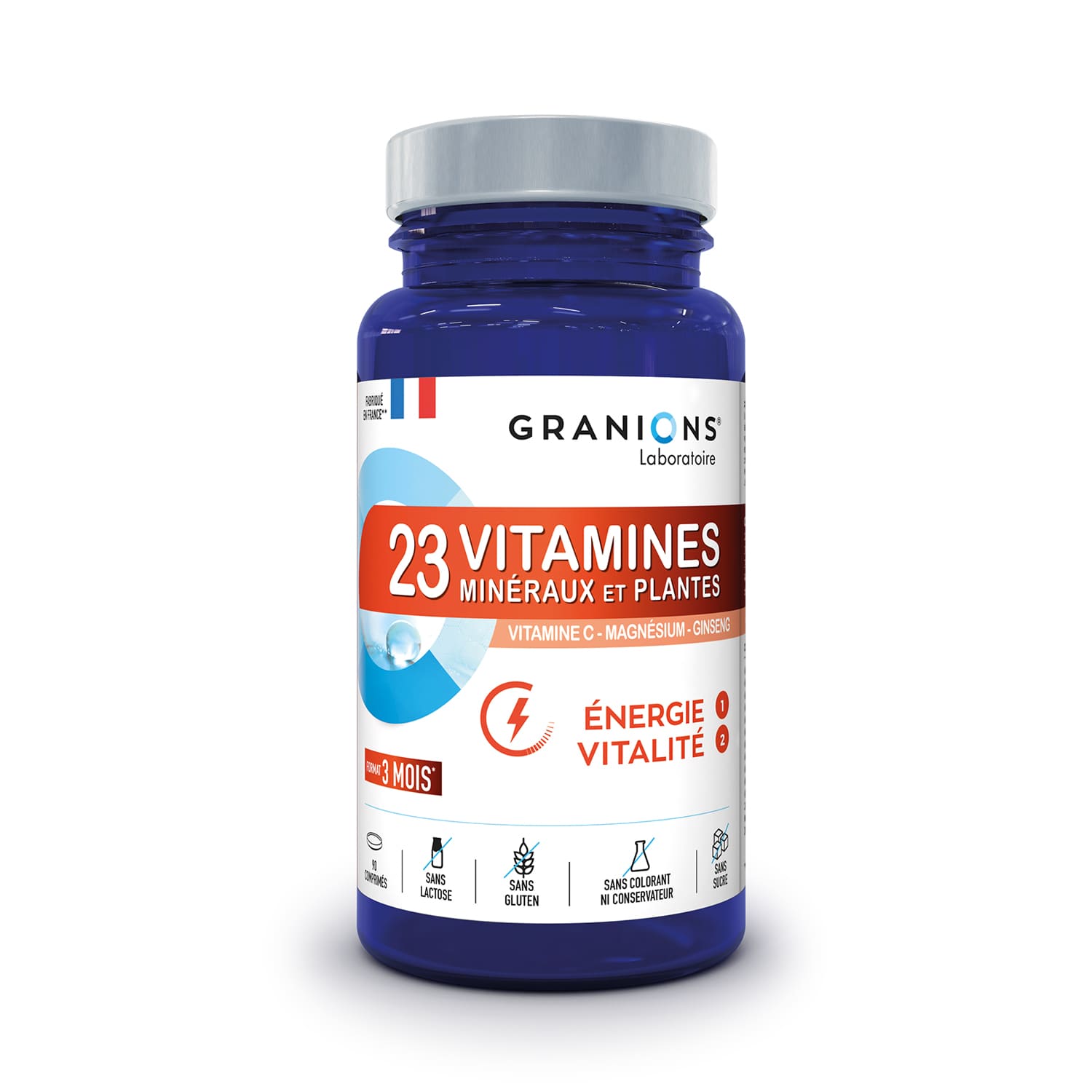 23 vitamines et plantes Granions - boite de 90 comprimés
