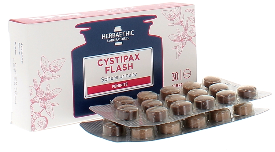 Cystipax flash sphère urinaire Herbaethic - boite de 30 comprimés