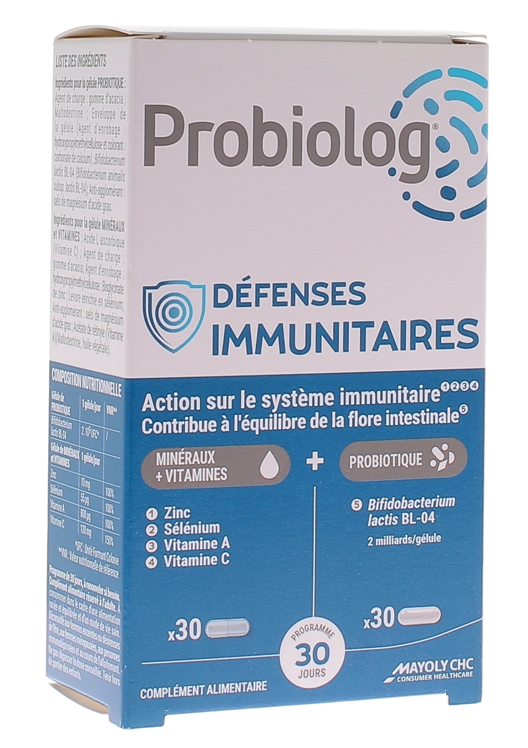 Défenses immunitaires Probiolog - boite de 60 gélules