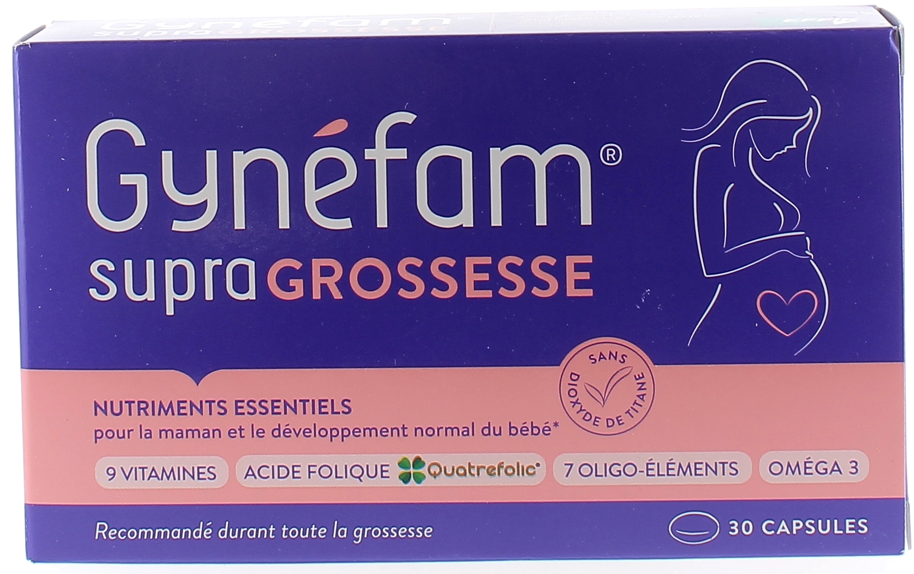 Gynéfam Supra Grossesse Effik - boite de 30 capsules