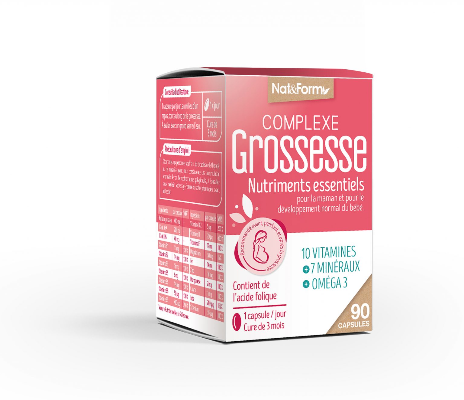 Effik Gynéfam Supra Grossesse 90 Capsules - Complément Alimentaire