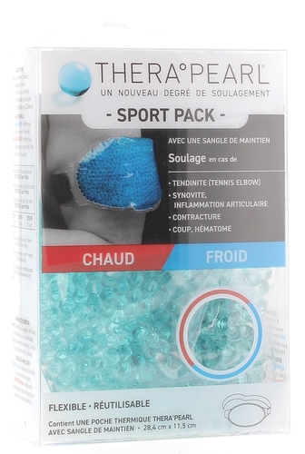 Compresse packs sport avec strap TheraPearl - boîte de 1 compresse