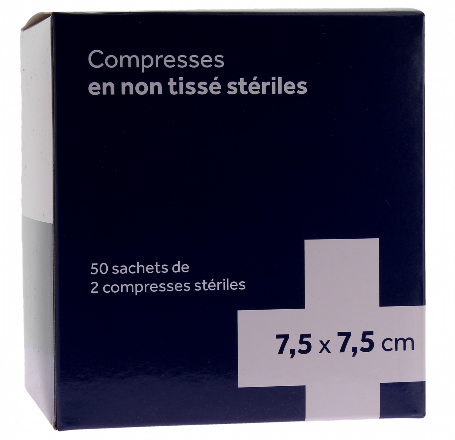 Compresses stériles non tissé 3M - 50 sachets de 2 compresses stériles de 7,5x7,5 cm