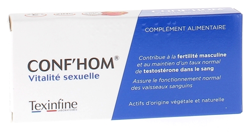 Conf'hom vitalité sexuelle Texinfine - boîte de 24 comprimés