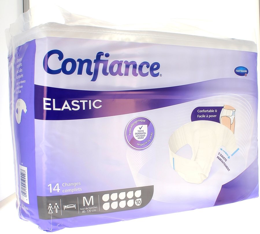 Confiance Elastic absorption 10 Gouttes taille M Hartmann - 14 changes complets