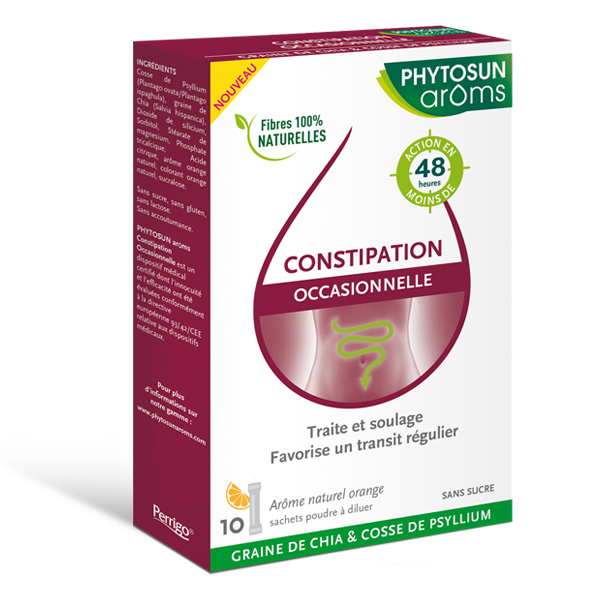 Constipation occasionnelle Phytosun Arôms - boîte de 10 sachets poudre