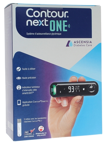 Contour Next One Système d'auto surveillance glycémique Ascensia Diabetes Care - un kit