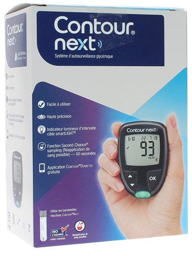 Contour Next Système d'autosurveillance glycémique Ascensia Diabetes Care - un kit