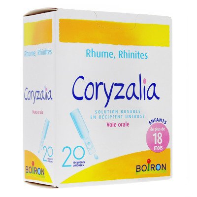 Coryzalia rhume, rhinites Boiron - 20 unidoses