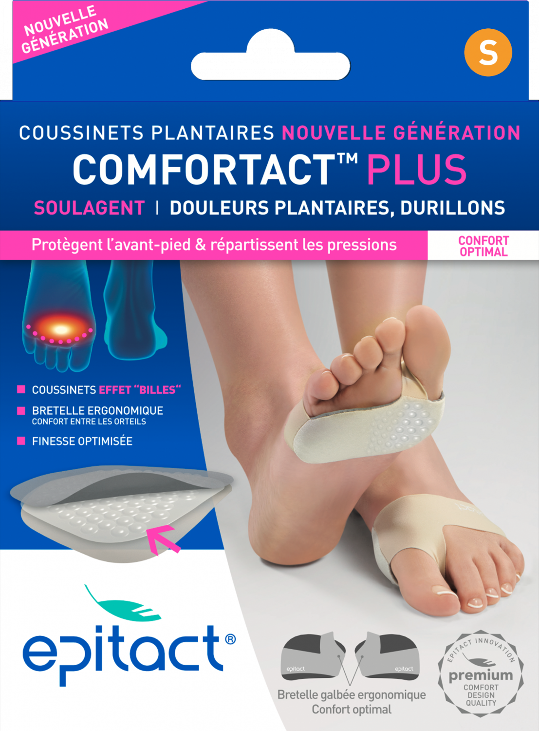 Paire De Semelles De Confort En Mousse Pour Pieds - Soulage Douleurs, Absorption Choc - Taille Unique