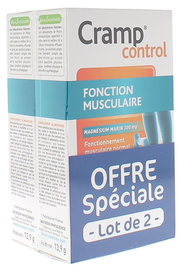 Cramp control Nutreov Lot de 2 boites de 30 gélules