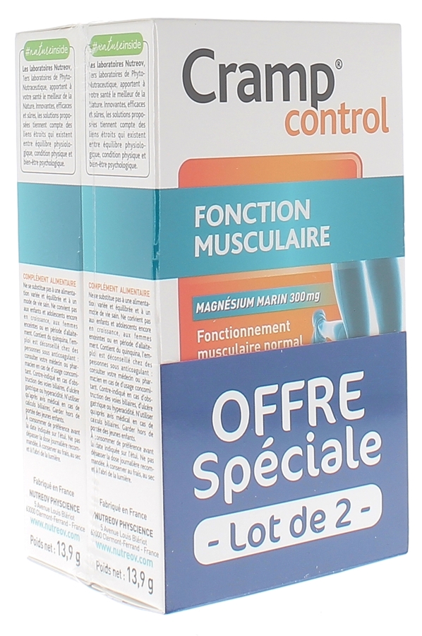 Cramp control Nutreov - Offre spéciale lot de 2 boites de 30 gélules