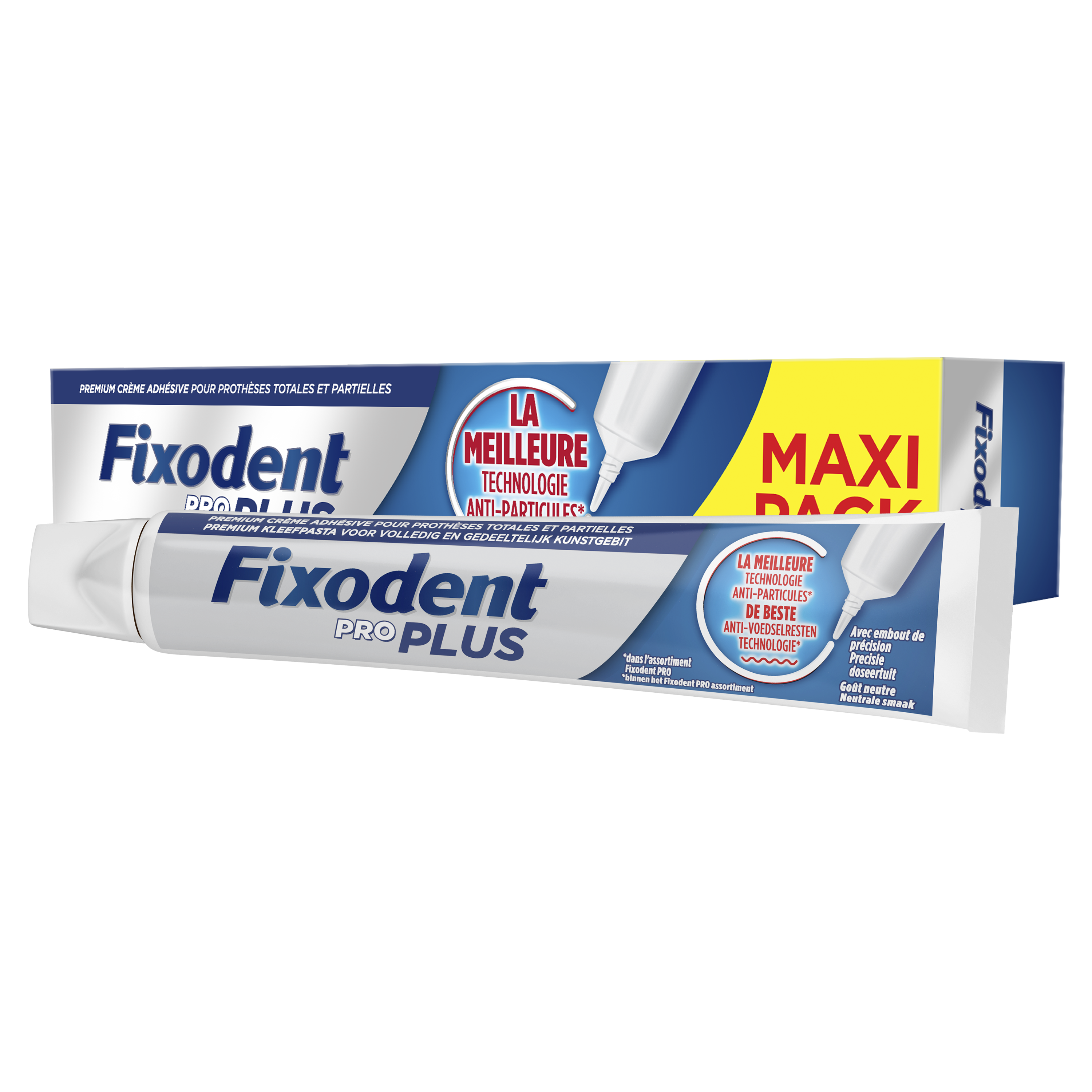 Crème adhésive premium anti-particules Fixodent Pro Plus - tube de 57 g