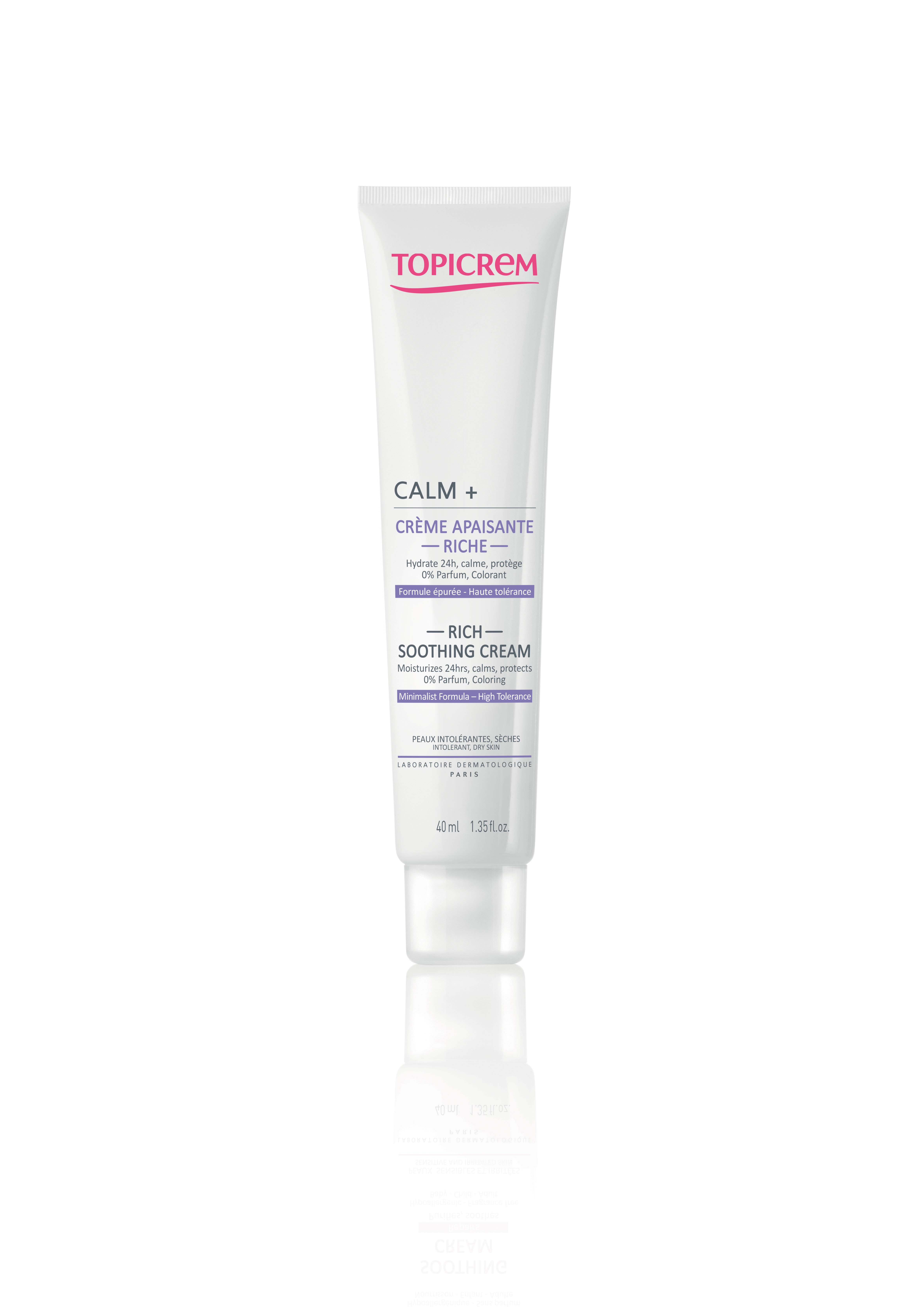 Crème apaisante riche CALM+ Topicrèm - tube de 40 ml