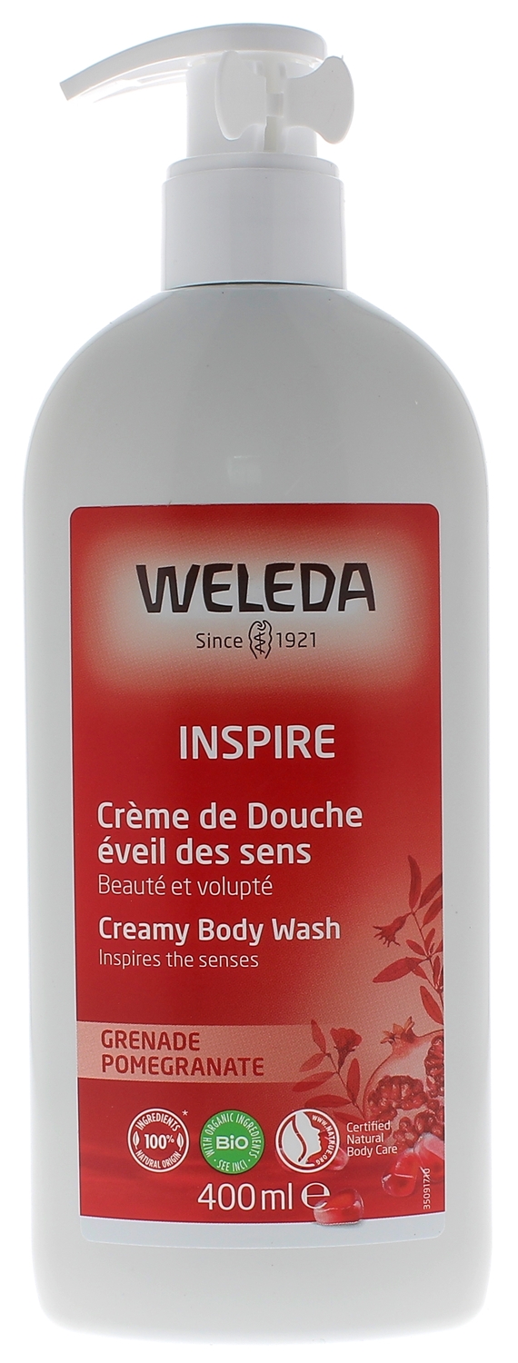 Crème de douche à la grenade Weleda - flacon-pompe de 400ml