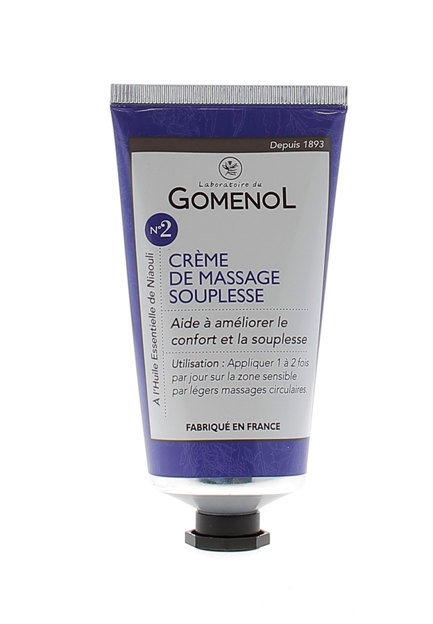 Crème de massage souplesse N°2 Gomenol - tube de 75 ml