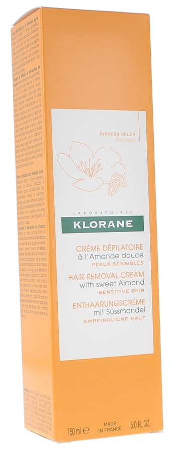 Crème dépilatoire à l'amande douce Klorane - tube de 150ml