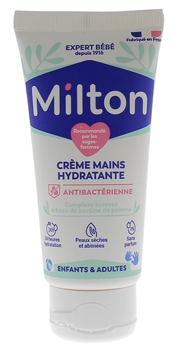Crème hydratante antibactérienne Milton - tube de 50ml