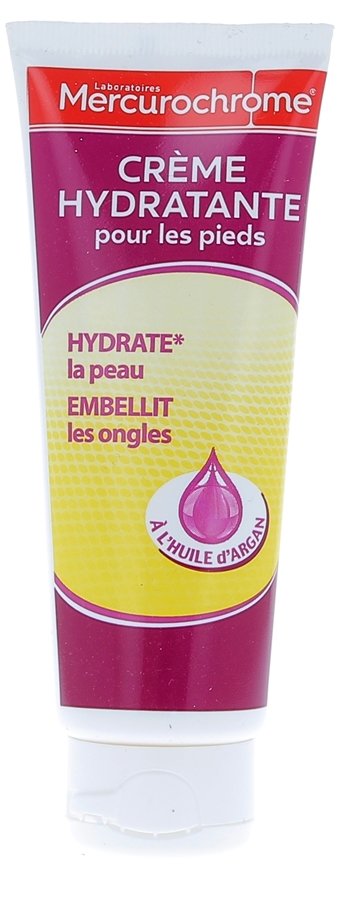 Crème hydratante pour les pieds Mercurochrome - tube de 75 ml