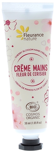 Crème mains fleur de cerisier bio Fleurance nature - tube de 30 ml