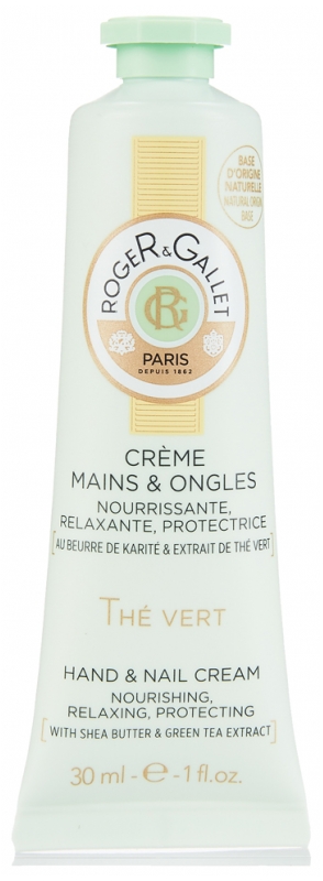 Crème mains & ongles Thé vert Roger & Gallet - tube de 30 ml
