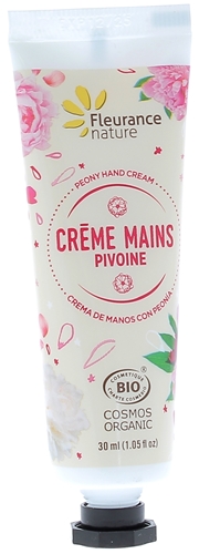 Crème mains pivoine bio Fleurance nature - tube de 30 ml