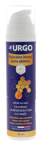 Crème réparation intense mains abîmées Urgo - flacon-pompe de 50ml