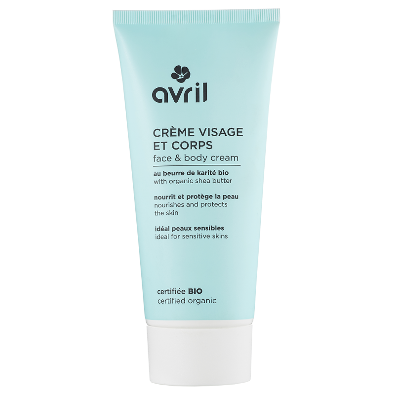 Crème visage et corps bio Avril - tube de 200 ml