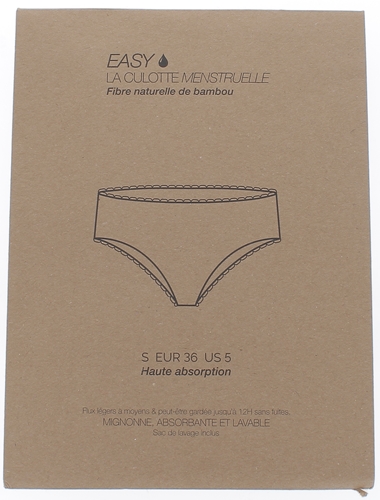 Culotte menstruelle Easy - une culotte et sa poche de lavage