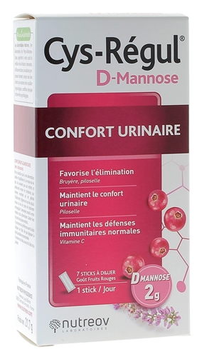 Cys-Régul D-Mannose Confort urinaire Nutreov - 7 sticks