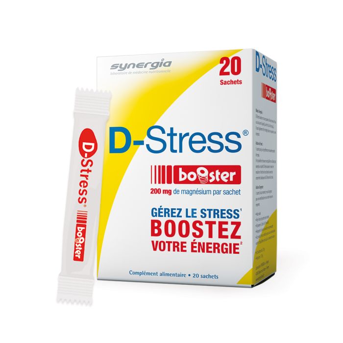 D-stress booster complément alimentaire Synergia - boite de 20 sachets