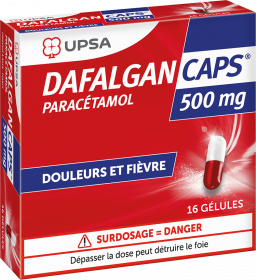 Dafalgan Caps 500 mg - Boîte de 16 gélules