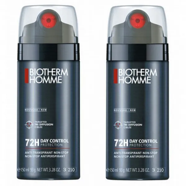 Day control 72H protection déodorant Biotherm homme - lot de 2 sprays de 150ml