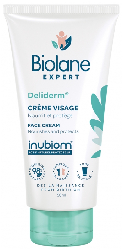 Deliderm Crème visage hydratante Biolane Expert - soin visage bébé