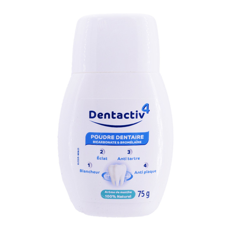 DentActiv-4 Poudre dentaire Gilbert - flacon de 75g