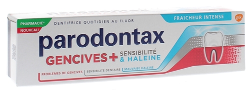 Dentifrice Gencives + sensibilité & haleine Parodontax - tube de 75ml