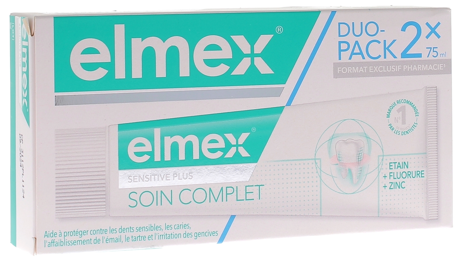 Kit dentaire de voyage Sensitive Elmex, brosse à dents + dentifrice 20 ml -  Hygiène dentaire
