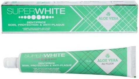 Dentifrice soin protection & anti-plaque aloe vera Superwhite - tube de 75 ml