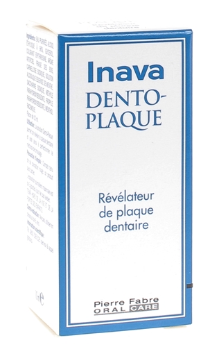 Dento-Plaque Révélateur de plaque dentaire Inava - flacon de 10 ml