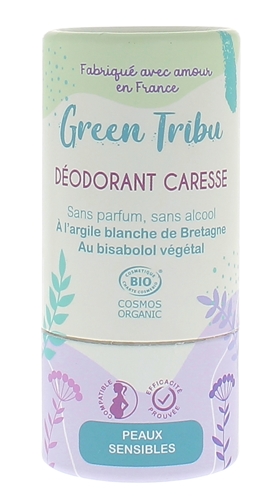 Déodorant Caresse bio Green Tribu - stick de 50 g