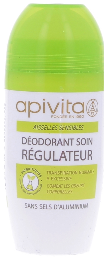 Déodorant soin régulateur Apivita - Roll-on de 40 ml