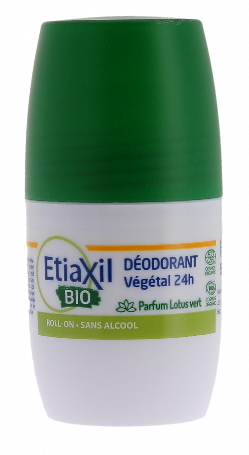 Déodorant végétal 24h bio parfum lotus vert Etiaxil déodorant sans alcool