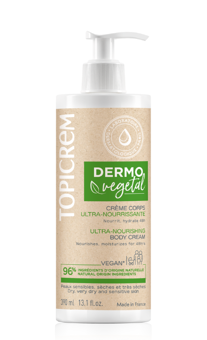 Dermo végétal crème corps ultra-nourrissante Topicrem - flacon-pompe de 390 ml