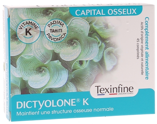 Dictyolone K Texinfine - boite de 45 comprimés