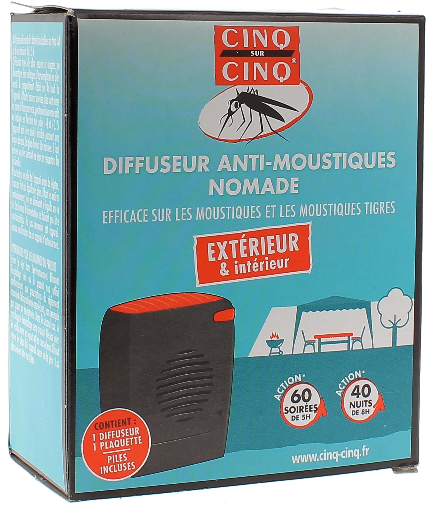 Diffuseur anti-moustiques nomade Cinq sur Cinq