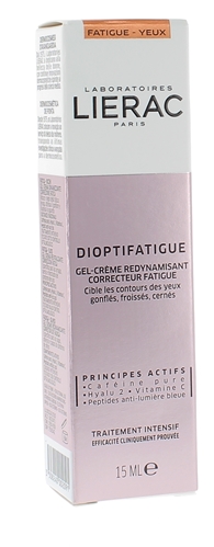 Dioptifatigue gel-crème redynamisant correcteur fatigue Lierac - tube de 15 ml
