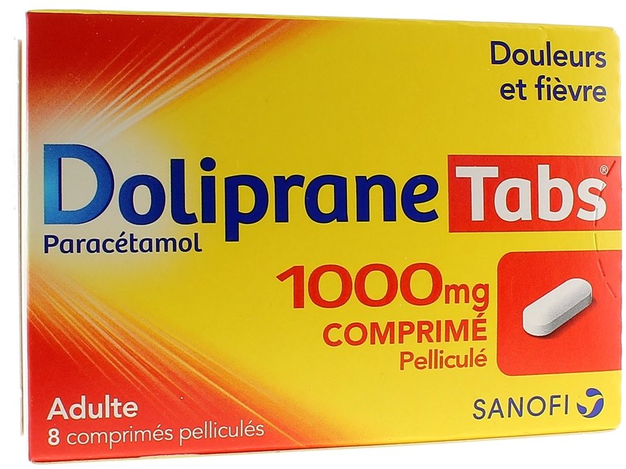 Doliprane 1000mg - 8 comprimés effervescents - Pharmacie en ligne